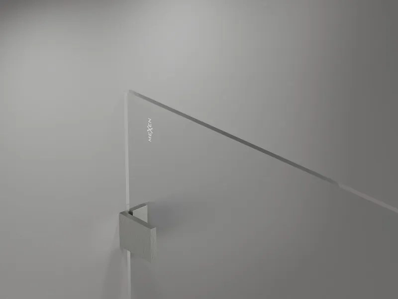 Mexen Lunar sprchová stena pravá 50 x 200 cm, 8mm číre sklo, brúsená oceľ, 830-050-000-97-00-P