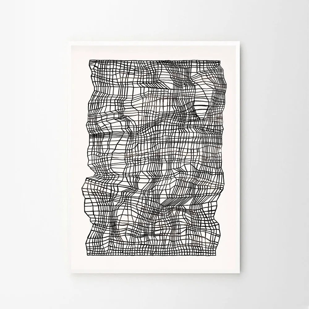 The Poster Club Plagát Timeline Black by Ana Frois 40x50