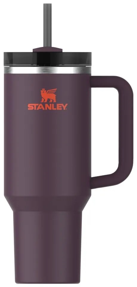 Tmavofialová termoska so slamkou z nehrdzavejúcej ocele 1,18 l Quencher H2.0 FlowState Tumbler Plum – Stanley
