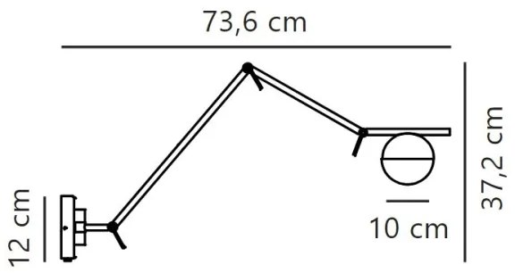 Nordlux - Nástenná lampa CONTINA 1xG9/5W/230V čierna