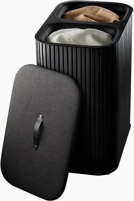 Čierny bambusový kôš na bielizeň 2x45 l Tota Luxe – Joseph Joseph