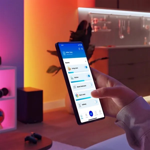 Philips - LED RGB+TW Stmievateľná stolná lampa SMART LED/9W/230V 2200-6500K Wi-Fi