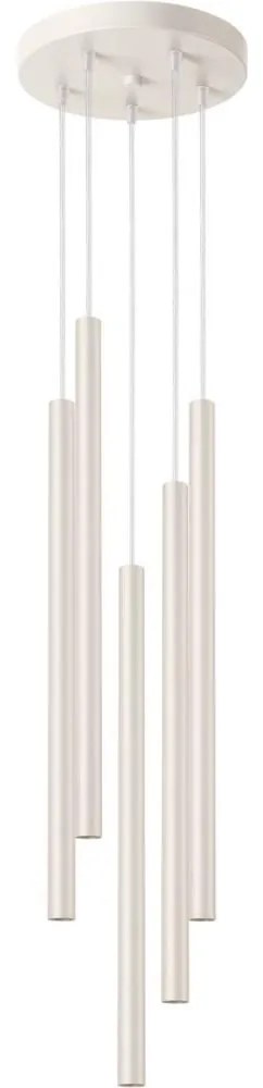 Sollux SL.1516 - Luster na lanku PASTELO 5xG9/8W/230V krémová