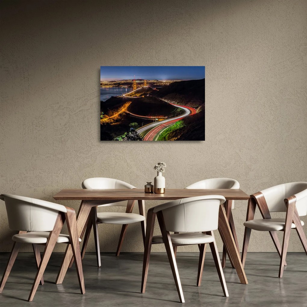 Sklenený obraz - Golden Gate Bridge (70x50 cm)