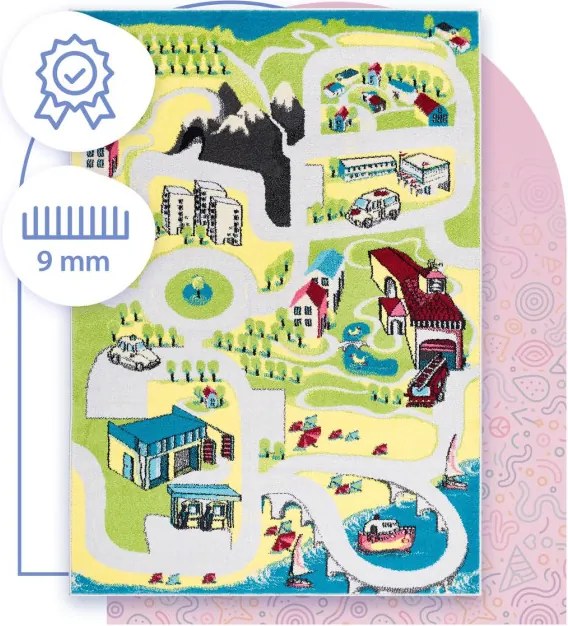 Koberec Agnella Funky Top Ugo zelený