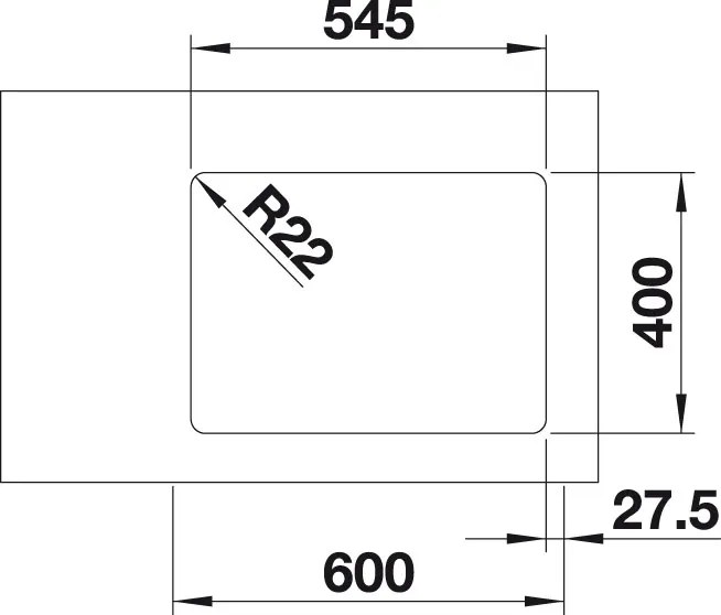 Nerezový drez Blanco ANDANO 340/180 U IF nerez hodvábny lesk drez vpravo