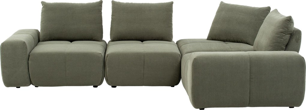 XXXLutz SEDACIA SÚPRAVA, textil, olivovozelená Xora - Sedačky - 000552036302
