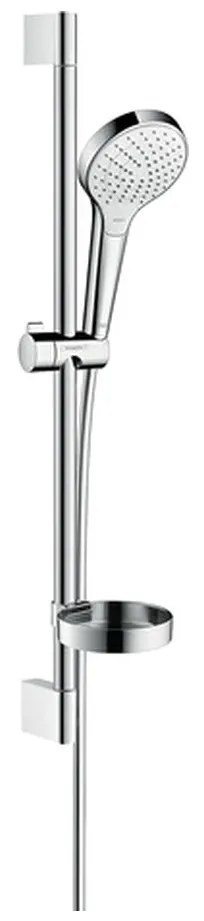 Hansgrohe Croma Select S - Sprchová sada Vario so sprchovou tyčou 65 cm a miskou na mydlo, biela/chróm 26566400