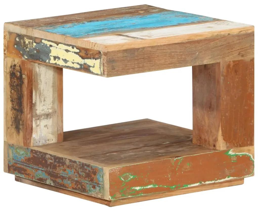 Konferenčný stolík 45x45x40 cm masívne recyklované drevo