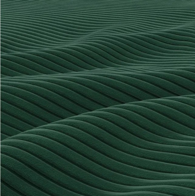 Rohová rozkladacia sedačka NOTO Poso 014 fľaškovo zelená