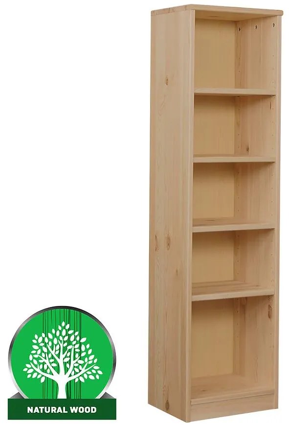 Regál eko stredný 150 borovica morená dub