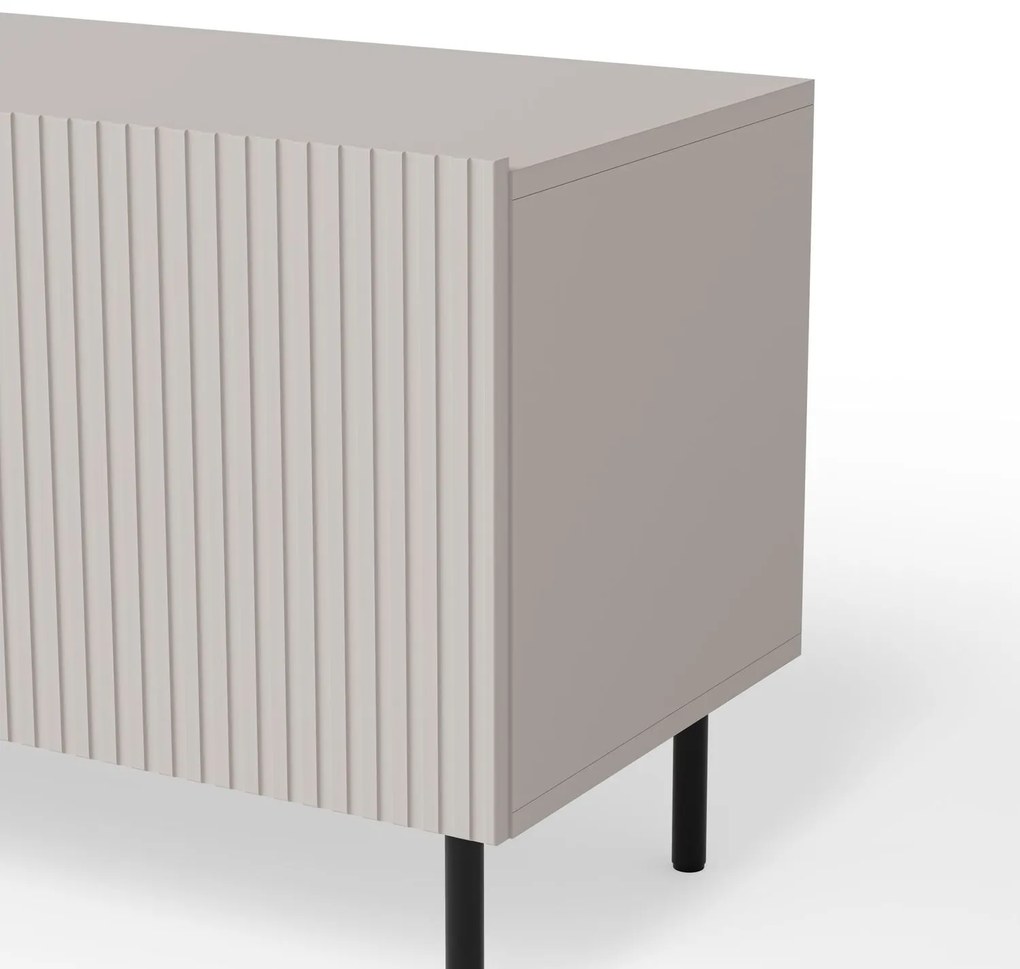 TV stolík Paxos 200 cm kašmír/čierny