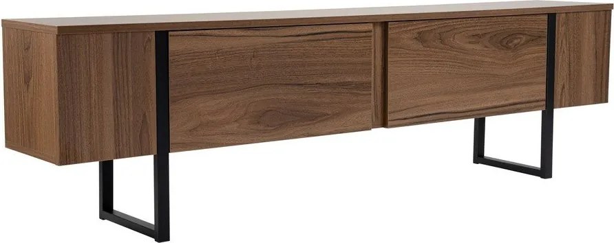 TV stolík v dekore orecha v tmavoprírodnej farbe 180x50x29,5 cm Serenity – Kalune Design