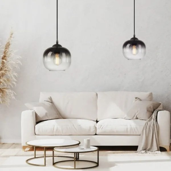 JUST LIGHT. 15420-18 - Luster na lanku ZEA 1xE27/25W/230V čierna