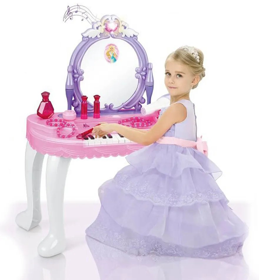 Detský toaletný stolík a klavír 2 v 1