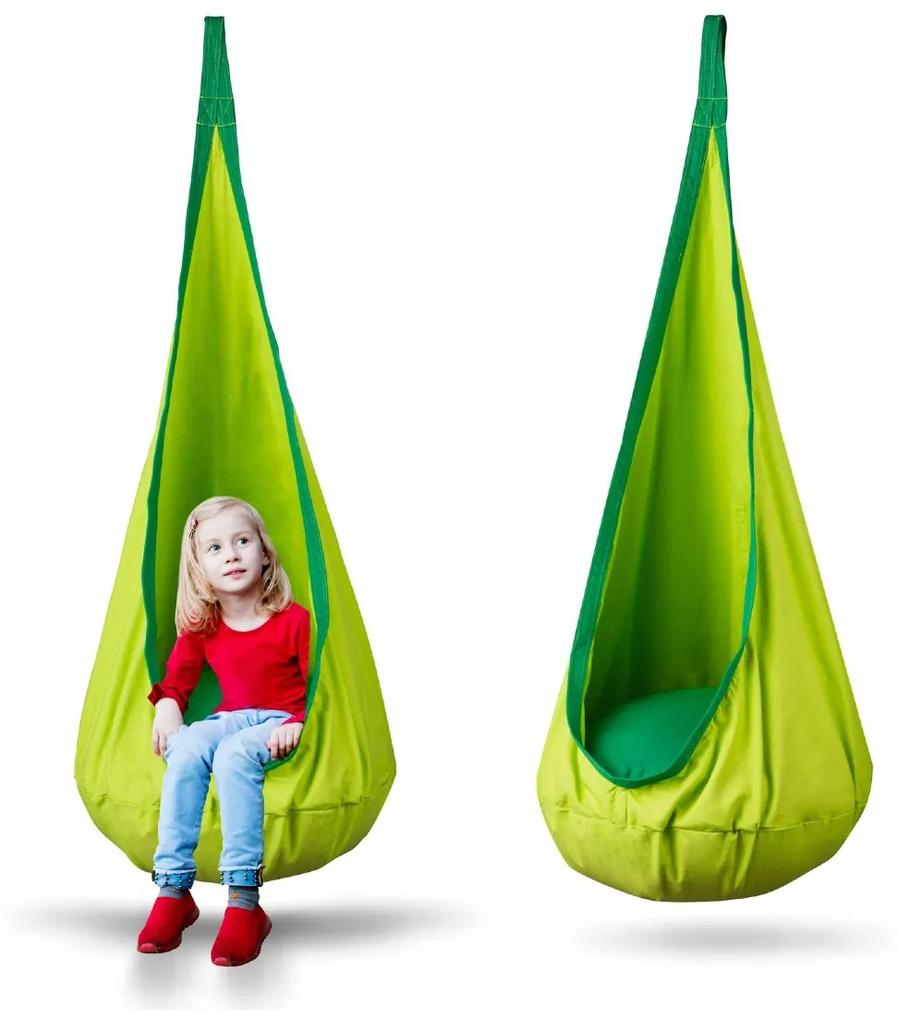 Detská závesná stolička Cocoon Neo-sport | zelená