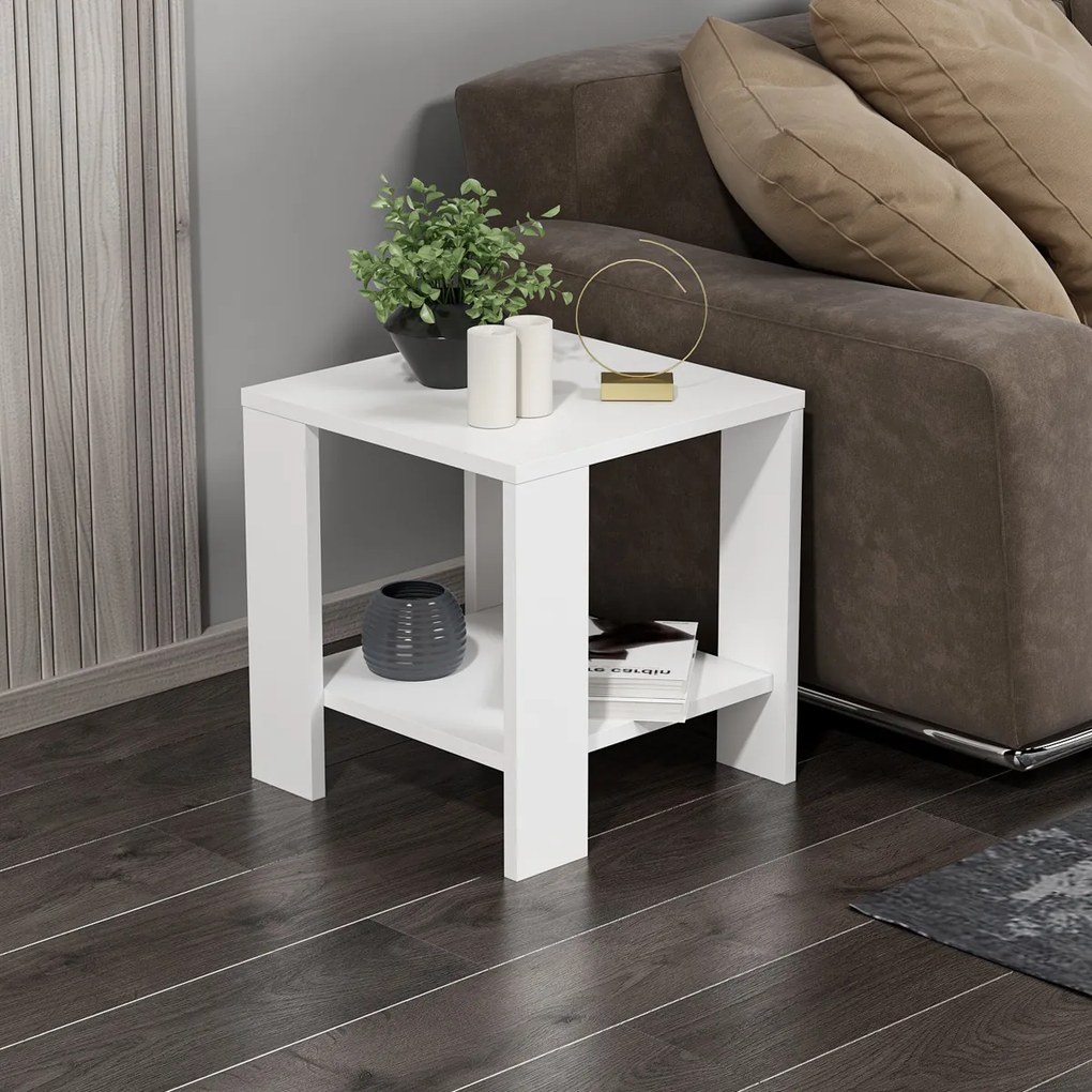 Odkladací stolík Midi Yan White