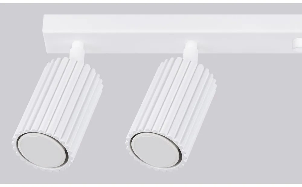 Biele bodové svietidlo 6,5x117 cm Gleam – Sollux