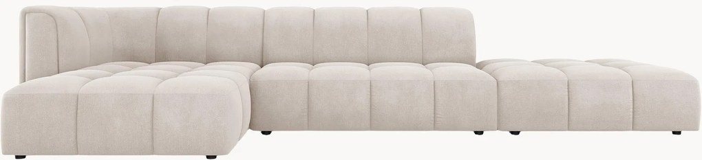 Modulárna ženilková rohová pohovka Moritz (5-miestna)