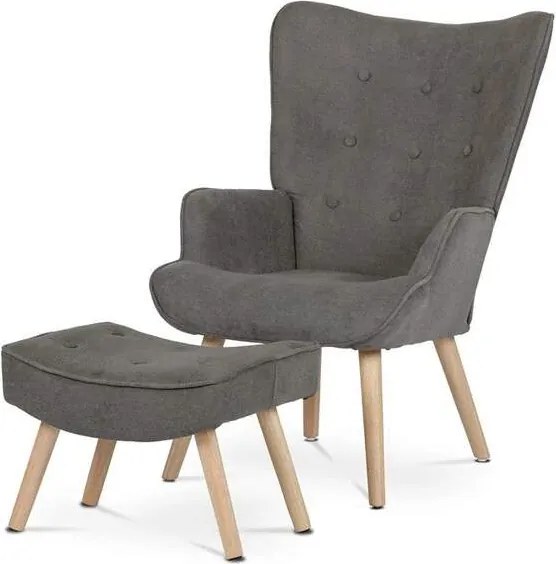 Kreslo s podnožou ELDORA SAND