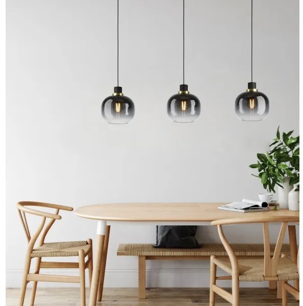 Eglo 99617 - Luster na lanku OILELLA 3xE27/40W/230V šedá