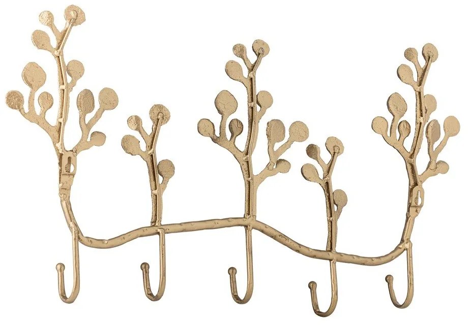 Kovový nástenný vešiak v zlatej farbe 57 cm Padova – Bloomingville