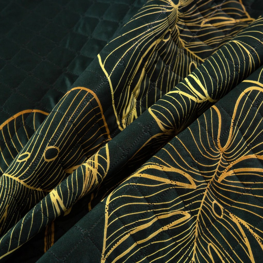 Prehoz na posteľ VENECIA tmavozelený Rozmer: 170 x 210 cm