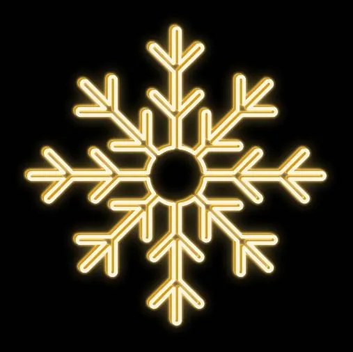 DECOLED LED světelná vločka X, závěsná, pr. 85 cm, teple bílá