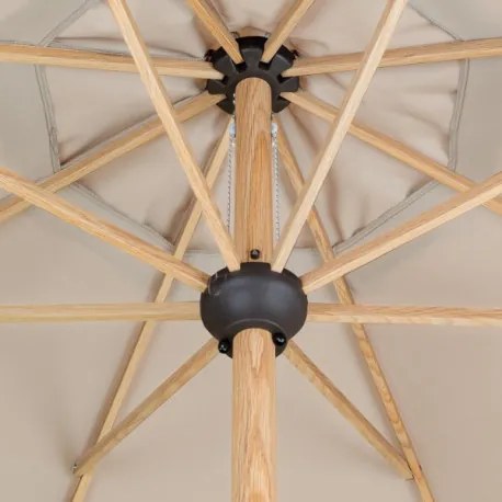 Doppler ALU WOOD 3,5 m - slnečník s kľučkou s ULTRA UV ochranou - Rozbalený tovar (S240)