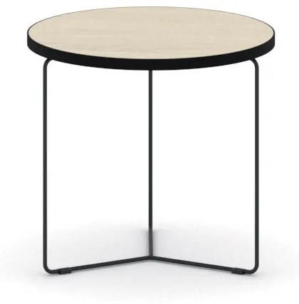 Okrúhly konferenčný stôl TENDER, výška 380 mm, priemer 500 mm, grafitová