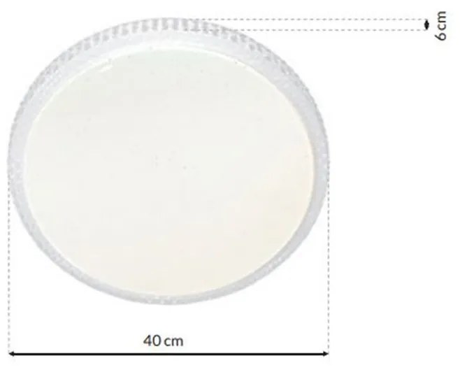 Stropné LED svietidlo Cruz, 1x LED 40w, 3000-6000k, w, s ovládačom