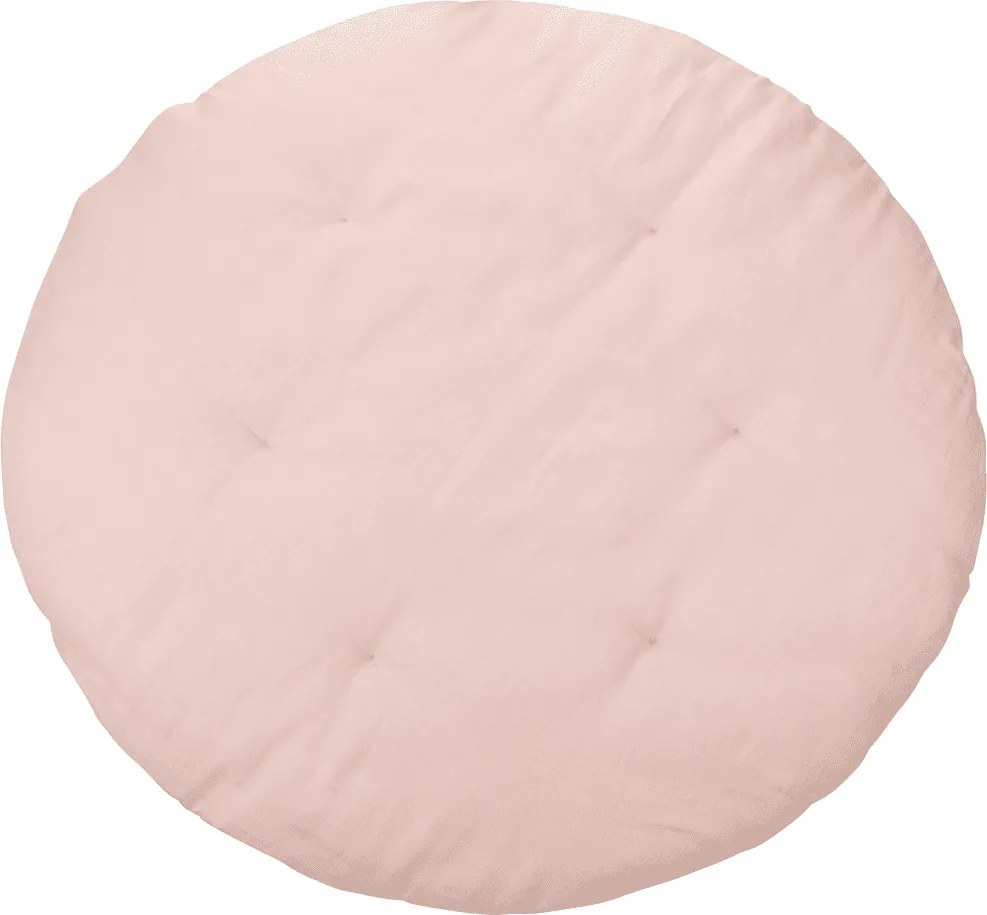 Detská ľanová podložka na hranie pudrovo ružová