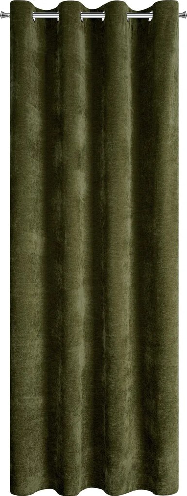 ZÁVES NA KRÚŽKOCH VANI 140X250 CM OLIVOVÁ