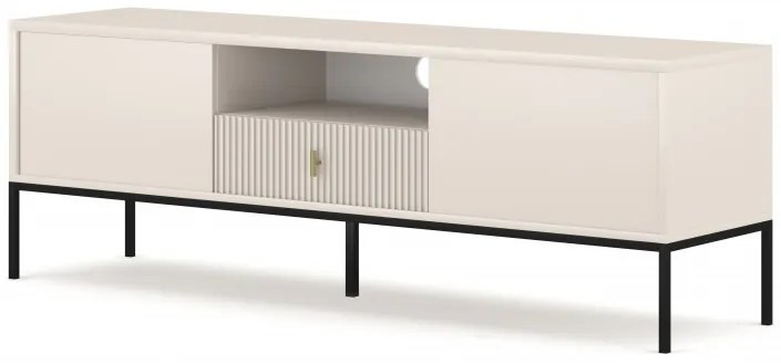 TV stolík/skrinka Magara 2D1S (kašmír + čierna). Vlastná spoľahlivá doprava až k Vám domov. 1123684