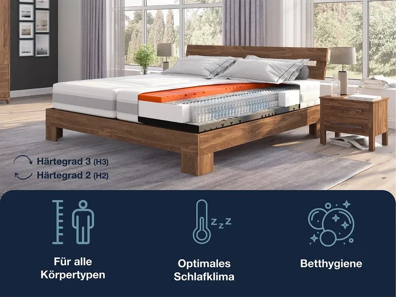 Hn8 Schlafsysteme 7-zónový matrac s taštičkovými pružinami Sleep Balance (H2/H3, 140 x 200 cm)  (100305737)