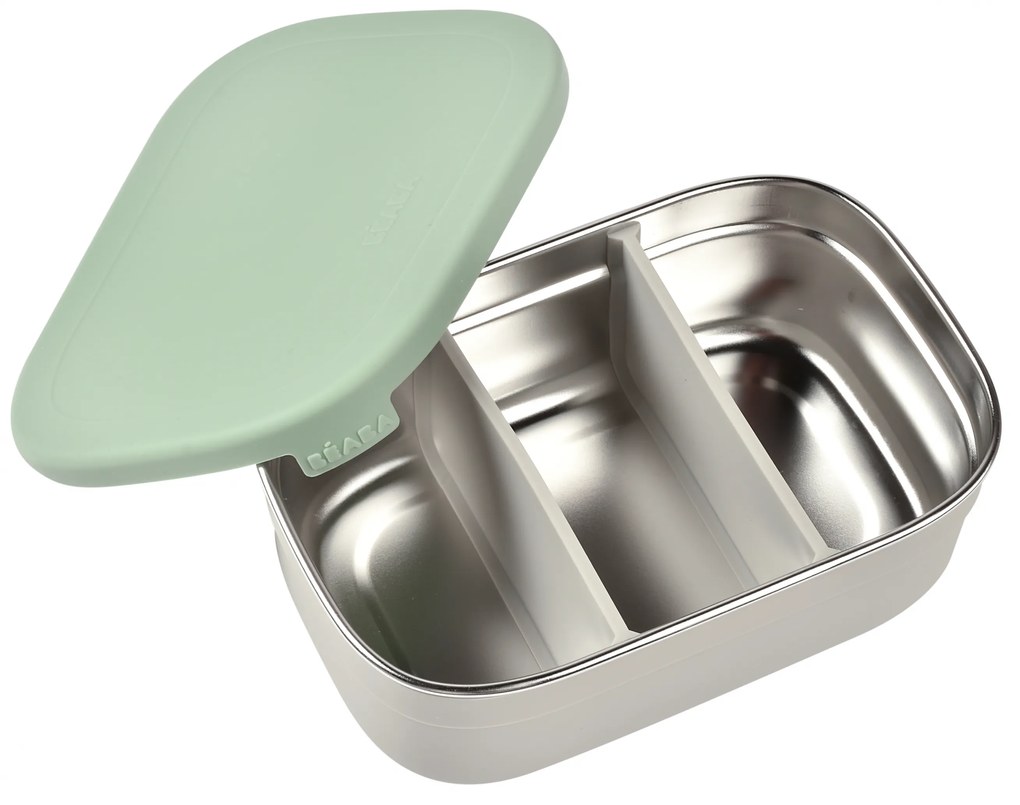 Desiatový box nerez Velvet Grey / Sage Green