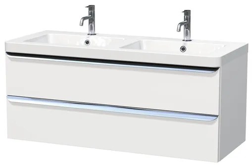 Kúpeľňová skrinka s umývadlom Naturel Pavia 120x53x49 cm biela mat PAVIA3120ZCR, 1 ks