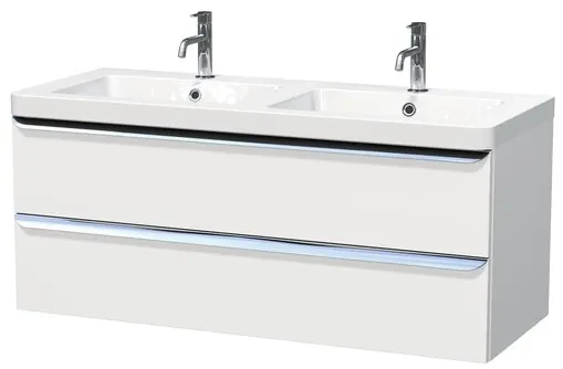 Kúpeľňová skrinka s umývadlom Naturel Pavia 120x53x49 cm biela mat PAVIA3120ZCR