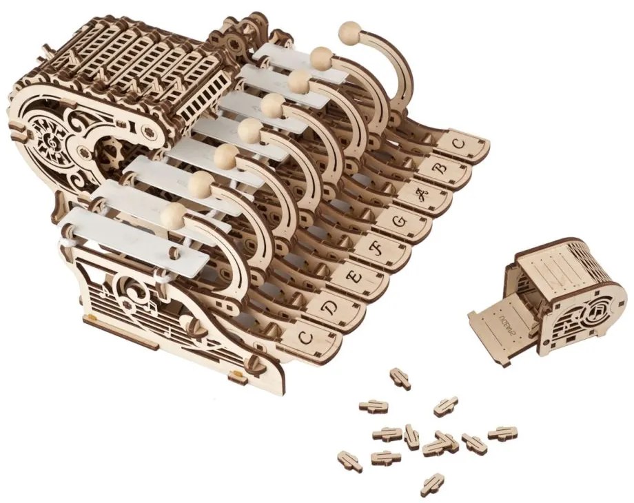 Ugears 3D drevené mechanické puzzle Programovateľná celesta