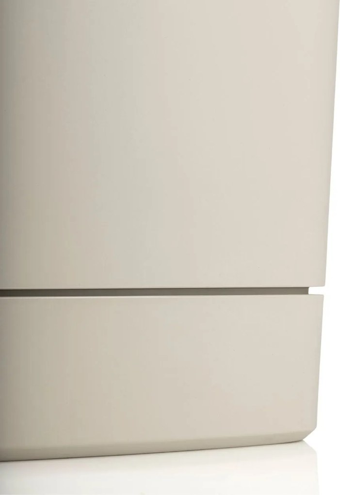 PLASTOVÝ KVETINÁČ CUBI 25X27,5 CM BÉŽOVÁ