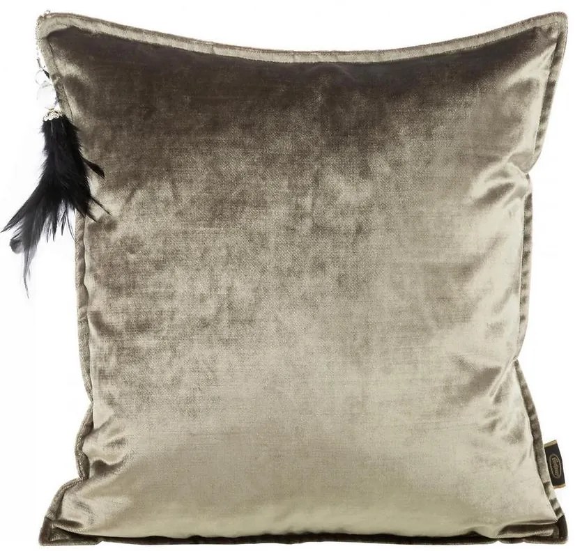 Obliečka na vankúš Royal/5 45x45 tmavo béžová 396765