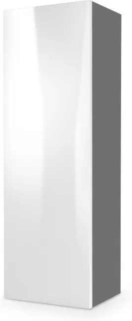 HALMAR Livo S-120 skrinka na stenu sivá / biely lesk