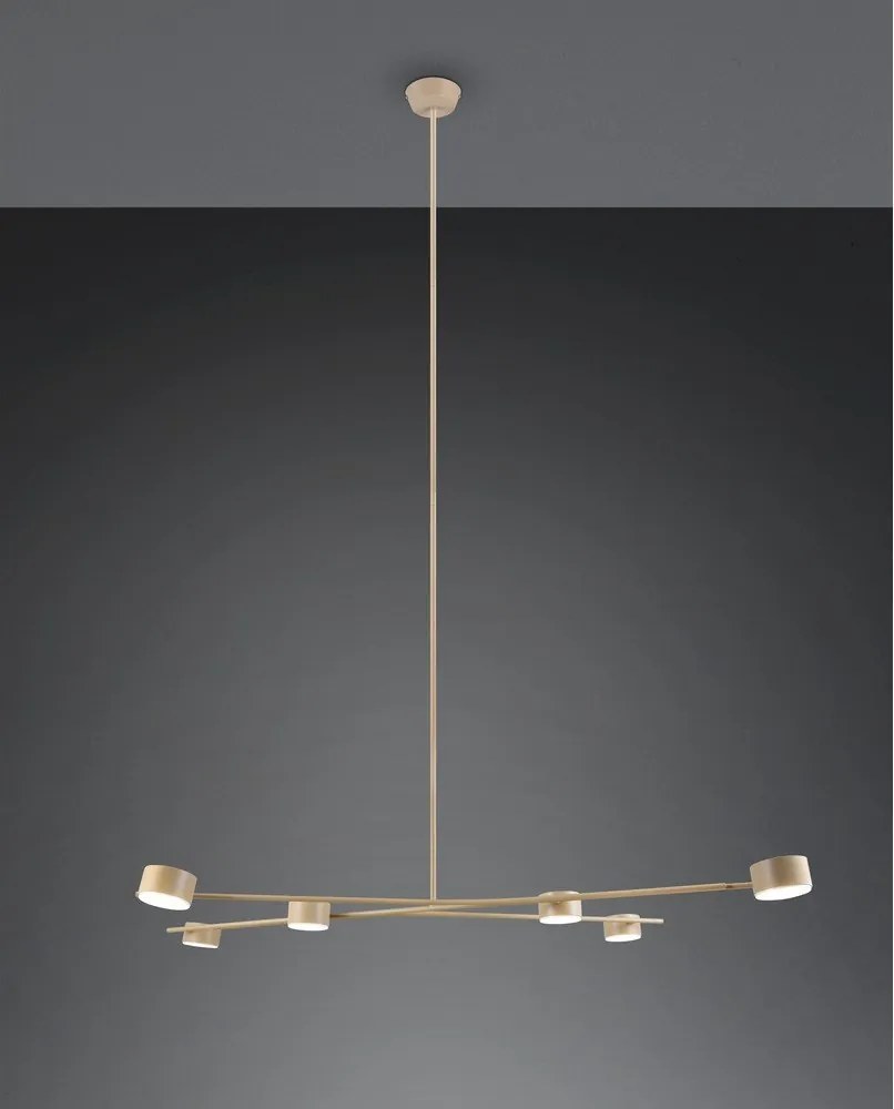 Béžové kovové závesné svietidlo Coda – Trio Select