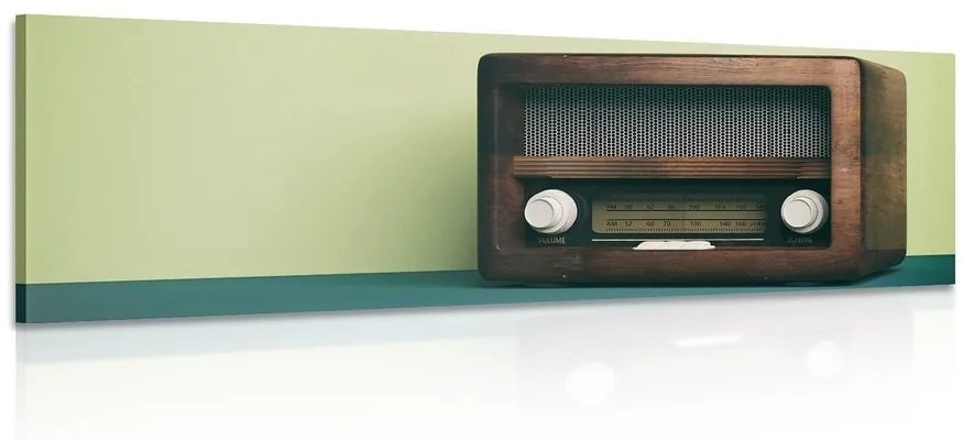 Obraz retro rádio Varianta: 120x40