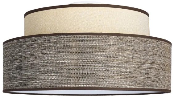 Stropné svietidlo GRACE 1xE27/60W/230V pr. 40 cm krémová/hnedá