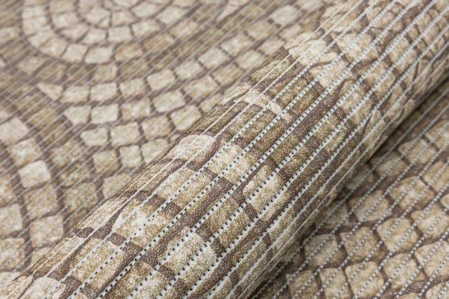 Kúpelňová penová rohož 222B Mozaika hnedá