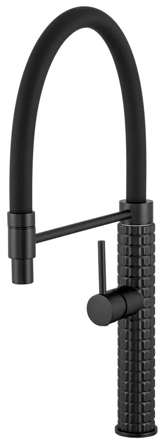 Gamma Full Pro, vysoká drezová batéria s elastickým ramenom, čierna matná, GMA-BFLP-BK