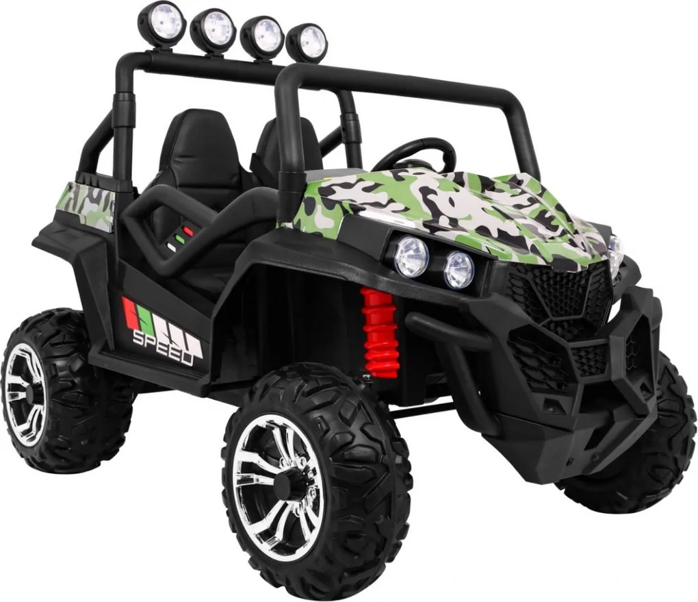 Ramiz Grand Buggy Strong Lift pre deti Moro + pohon 4x4 + diaľkové ovládanie + nosič batožiny + rádio MP3 + LED