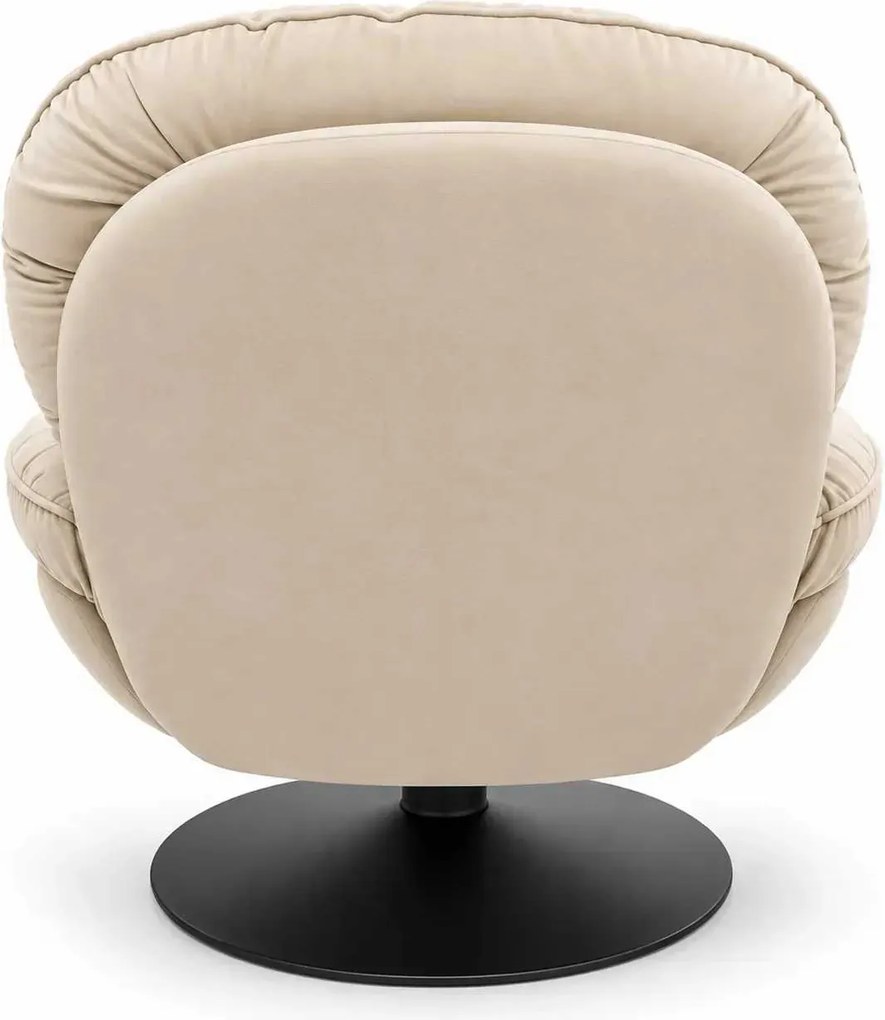 LuxuryForm DESIGN Relaxačné otočné kreslo LUNA - krémové