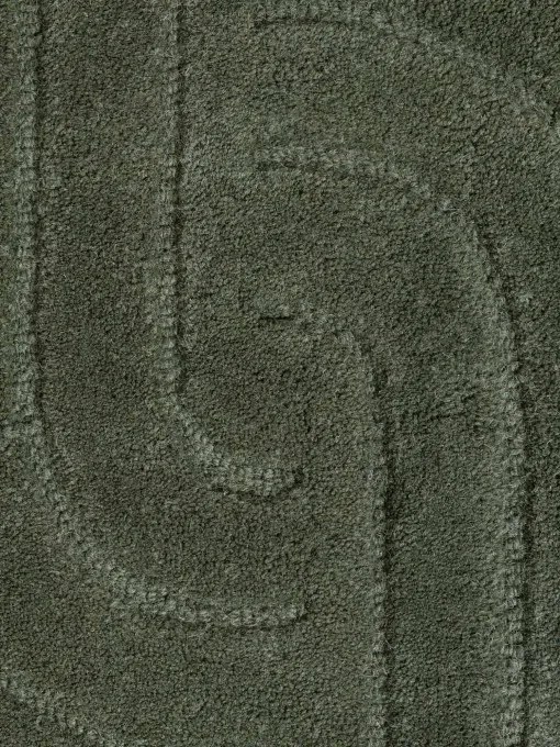 Koberec ARCURA tmavozelený kruh